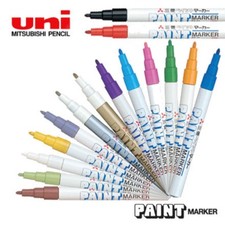 Uni-ball Paint Marker Gold Silver White Fine Super Permanent PX-21All Surfaces