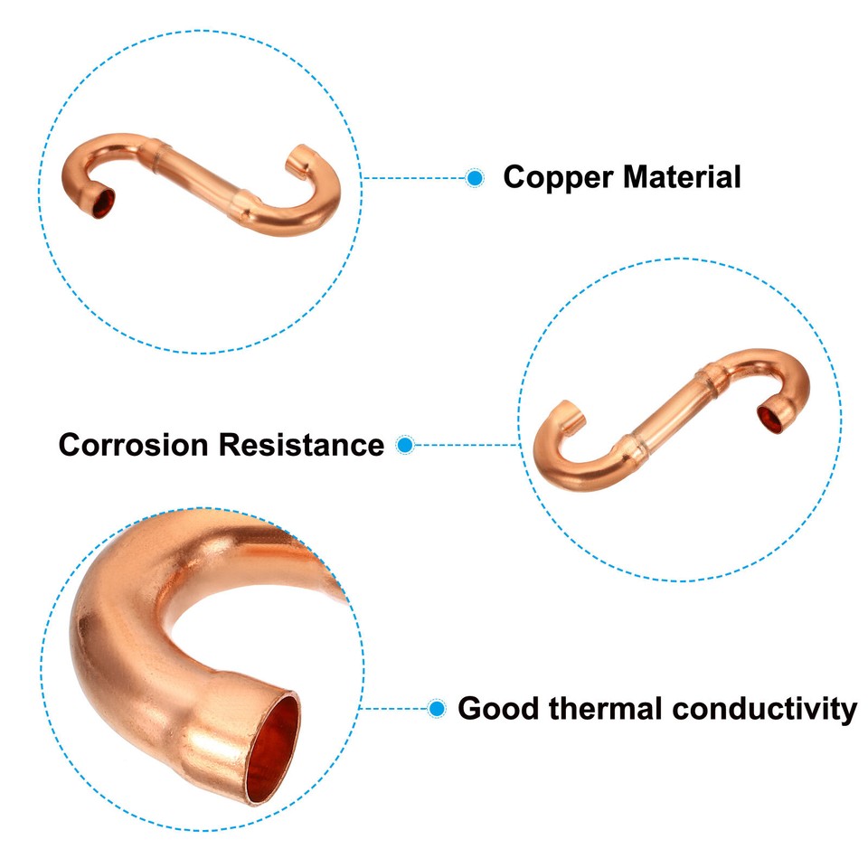 5/8 Inch ID STrap Copper Pipe Fittings, Welding Solder Sweat