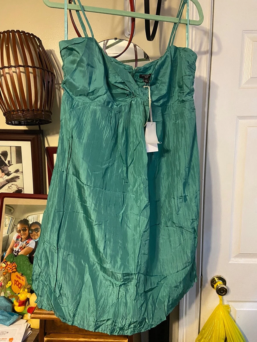 Ann Taylor Silk Habotai Getaway Dress size 14 length 27”