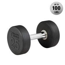 Body-Solid Premium Round Rubber Dumbbells, from 5 to 100 lb.