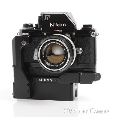 Nikon F Rare Black Photomic FTN w/ F-36 Motordrive & 50mm f1.4 Lens -Very Clean- | eBay