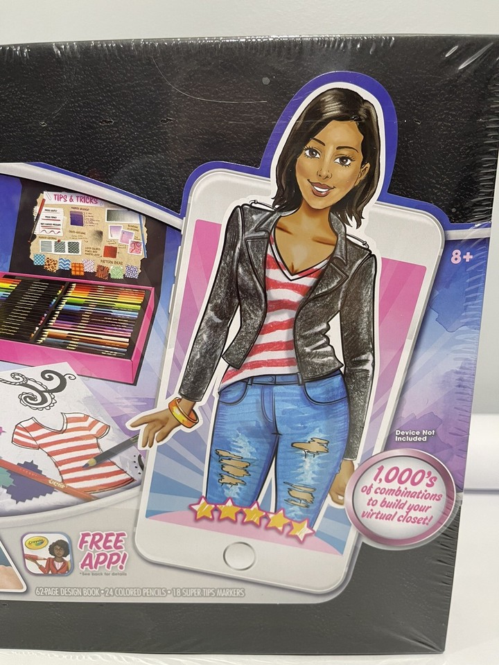 Crayola Fashion Superstar Designer Kit Game For Kids Sealed New ...