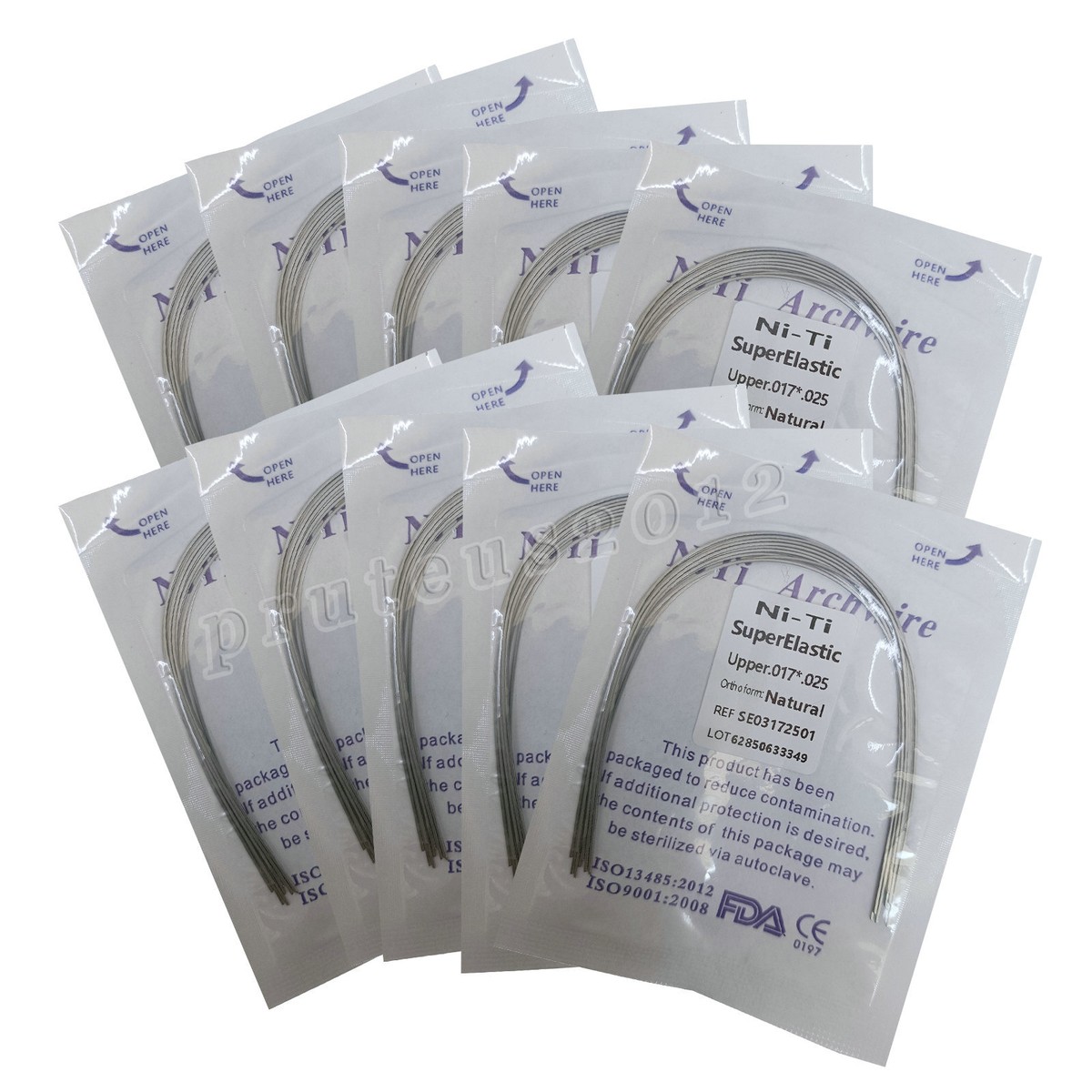 Orthdent 10Pcs/Pack Orthodontic Dental arch wire Niti Super Elastic Round/Rectangular Wires