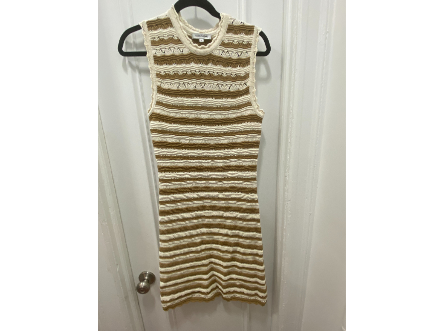 Veronica Beard Templeton Crochet-Knit Striped Minidress Size Medium | eBay