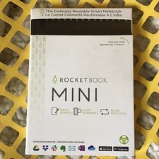 Rocketbook Mini Reusable SMART Notebook w/Pilot FriXion Pen Cleaning Cloth NEW
