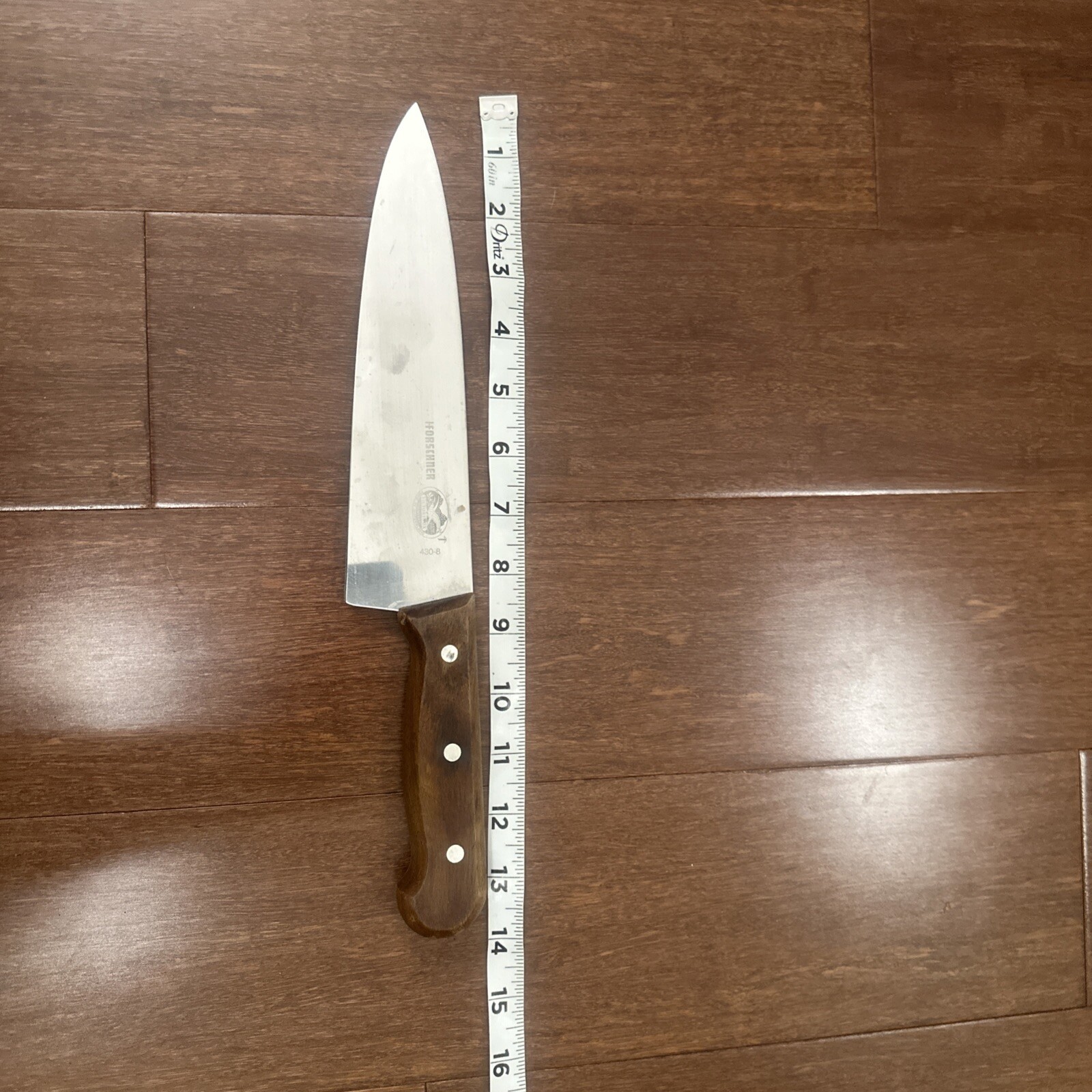 Vintage R.H. FORSCHNER Co. VICTORNOX 8" Blade Chef Knife No. 430-8 Switzerland 