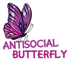 Antisocial Butterfly Sticker Car Truck Vehicle Bumper Decal