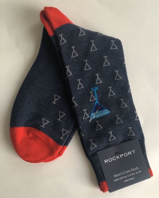 ROCKPORT Men’s MARTINI Glass Crew SOCKS Blue Grey Red NEW NWT 812 eBay