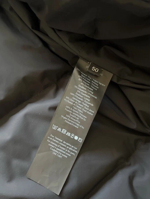 Yves Salomon Men’s Navy Down Jacket With Fox Fur Trim RRP £1350 - Image 3 of 4