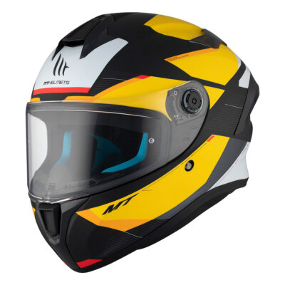 Integralhelm MT Helmets Targo S Kay B3 schwarz grau gelb matt