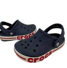 Crocs Unisex-Child Bayaband Clog, Water Shoes, Slip On Shoes US C8, Blue Marine