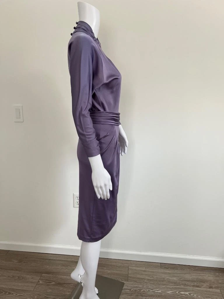 Maglietta Valentino Ametista 100% Seta Asym. Interessante abito a forma di cucitura collo US2