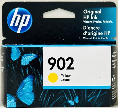 #ad New Genuine HP 902 Yellow Ink Cartridges Box OfficeJet Pro 6954 $7.99