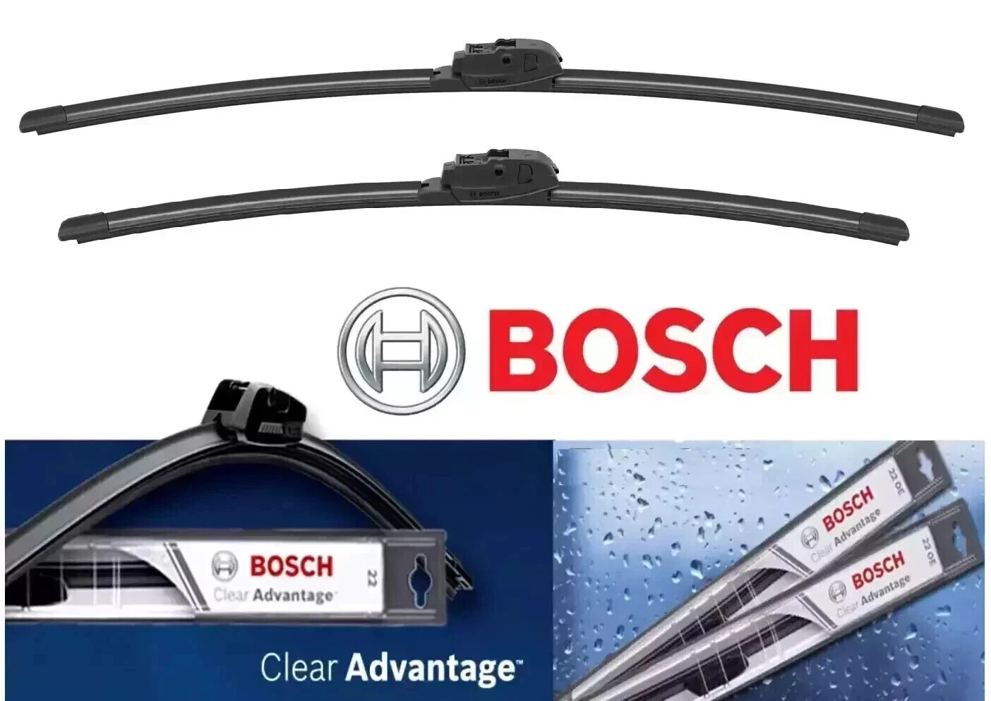 Bosch Clear Advantage 26 and 24 Inch Wiper Blade Set 26CA 24CA-image