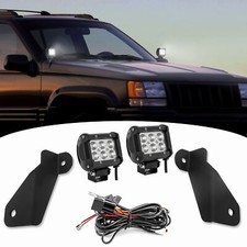 3 Led Pods Lights W Ditch Mounts Wiring For Jeep Grand Cherokee Zj 93-98 3 Led Pods Lights W Ditch Mounts Wiring For Jeep Grand Cherokee Zj 93-98
