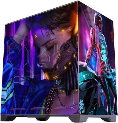 WJCOOLMAN Tian Ji S3 Black TG Gaming Case 7Fans 360AIO ATX/MATX/ITX High Airflow
