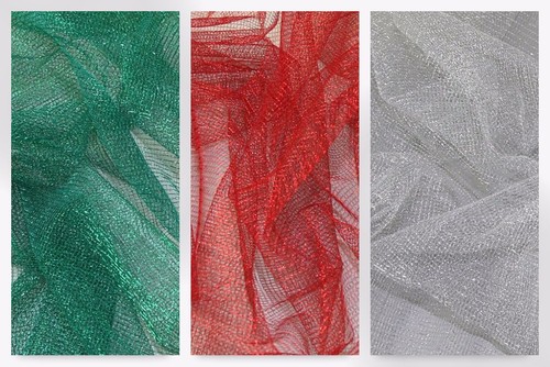 Metallic Lurex Mesh Netting Fabric (JL-86861-M)