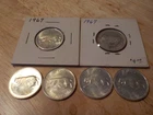 Lot  of   6   Canadian    Silver Quarters     Silver