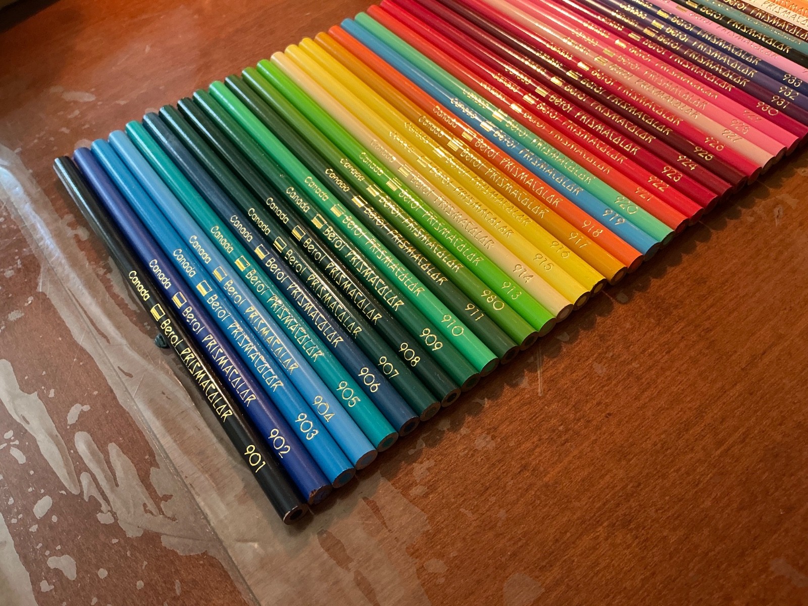 VINTAGE Canada Prismacolor BEROL 60th anniversary no 960 Velvet Box RARE - NEW