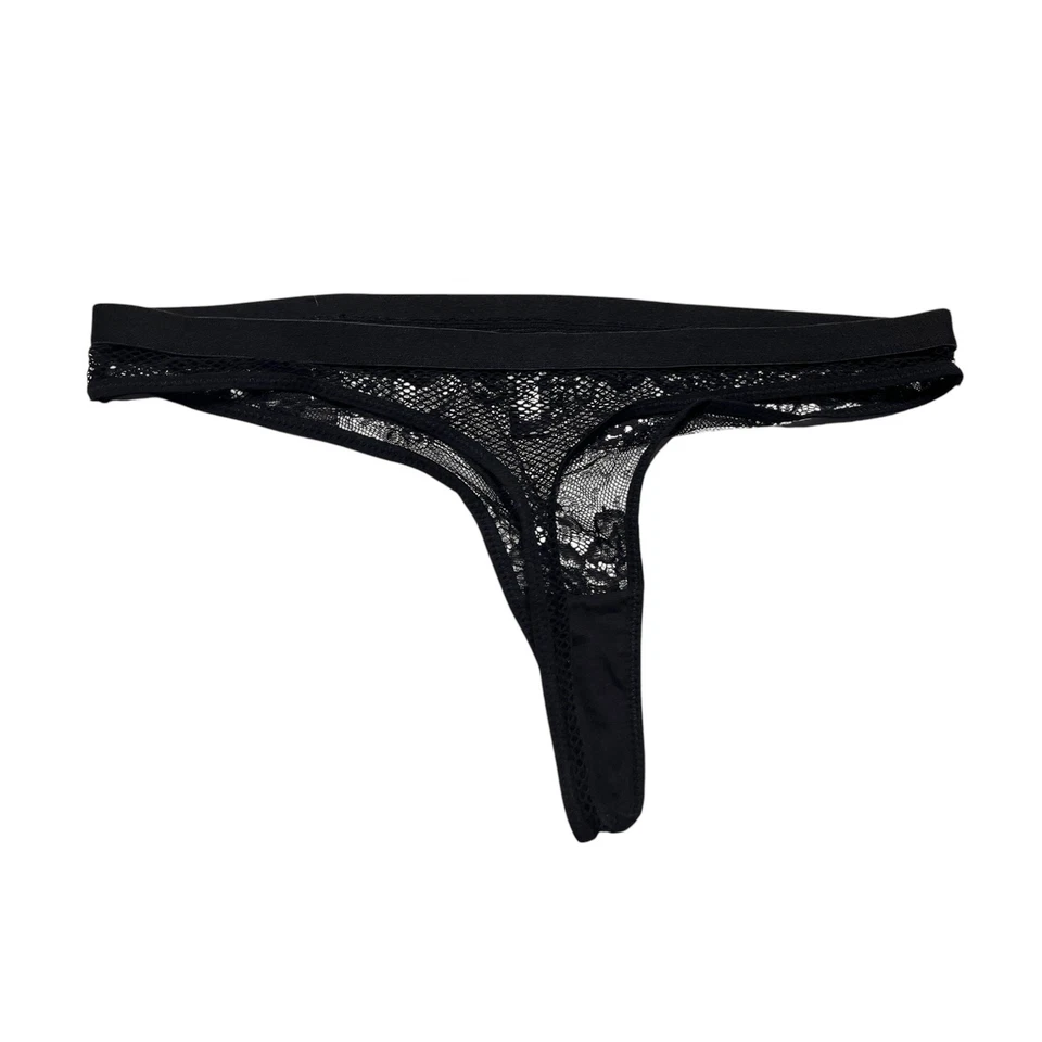 Frederick's of Hollywood Helecho Red Y Tanga de Encaje Negro Talla 1X Foto 2 de 4