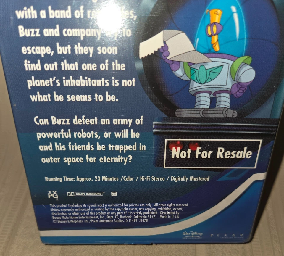 Buzz lightyear of Star Command Episode Sampler “Planet of the Lost” VHS RARE - Image 3 of 4