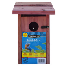 Pennington Bluebird House Red Cedar Outdoor Birdhouse Nesting Box Natural Wood