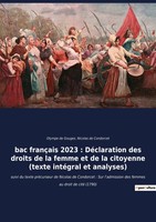 Olympe De Gouges (U. A.) | Bac FrançAis 2023 : DéClaration Des Droits De La...