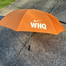 Nike WHQ Employee Umbrella Orange Beaverton Oregon Headquarters Exclusive RARE