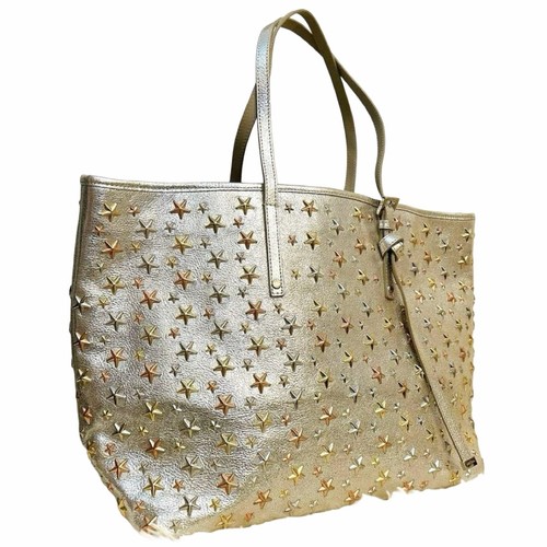 Jimmy Choo Sasha Silver Tote Hand Shoulder Bag Used Japan