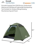 Forecatt 4 Person Camping Tent