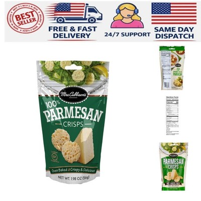 100% Parmesan Crisps - 1.98 oz - Oven Baked - Gluten Free - Keto Friendly