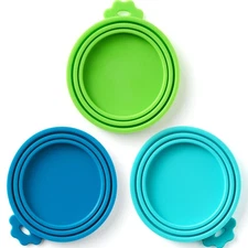 3 Pcs Food Can Lids Pet Can Covers for All Standard Size Dog and Cat Food Can