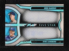2021 Topps Five Star 1/5 Greg Maddux Ryne Sandberg #PPD-GR Auto HOF 7iu