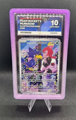 Murkrow 200/182 Ace 10 Destined Rivals Pokemon Illustration Rare 🌸💜