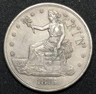 1876 CC Trade Dollar AU Graffiti