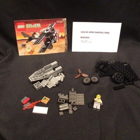 Vintage Lego Set 5928 Adventurers Bi-Wing Baron (1998) NOT COMPLETE