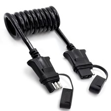 4 Way Flat Trailer Light Wiring Extension 4.5Ft 55 In, Stretchable Coiled
