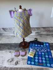 American Girl of Today Doll POOLSIDE PLAID Outfit - Complete w Hair CLIPS & Bag