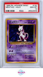 MEWTWO POKEMON BASIC HOLO 150 1996 JAPANESE PSA 10