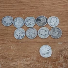 Lot of 10 Washington Quarters Silver 1934-1961 Circulated US Coins