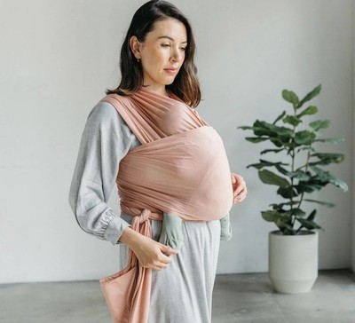 Solly Baby Wrap In Cottage Rose Dark Pink