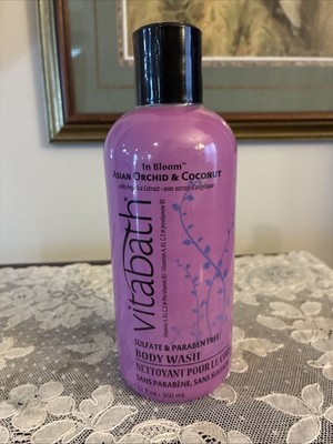 Vitabath In Bloom Asian Orchid and Coconut Sulfate Paraben Free Body Wash 12oz