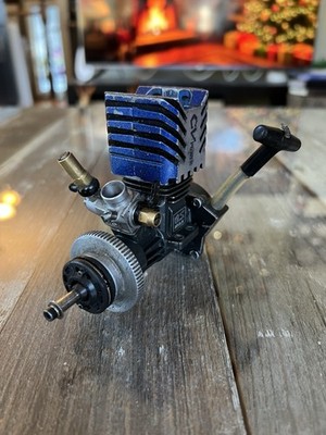 O.S. Max 15 CV Nitro R/C Motor Original, Pull-start, Carb, Shockwave Good Comp