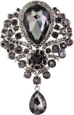 #ad seven wolves All Match Accessories Brooches Wedding Bridal Big Crystal Rhineston $23.05