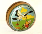 De Wulf Bruxelles Stork Bird Child Candy Tin 1920s