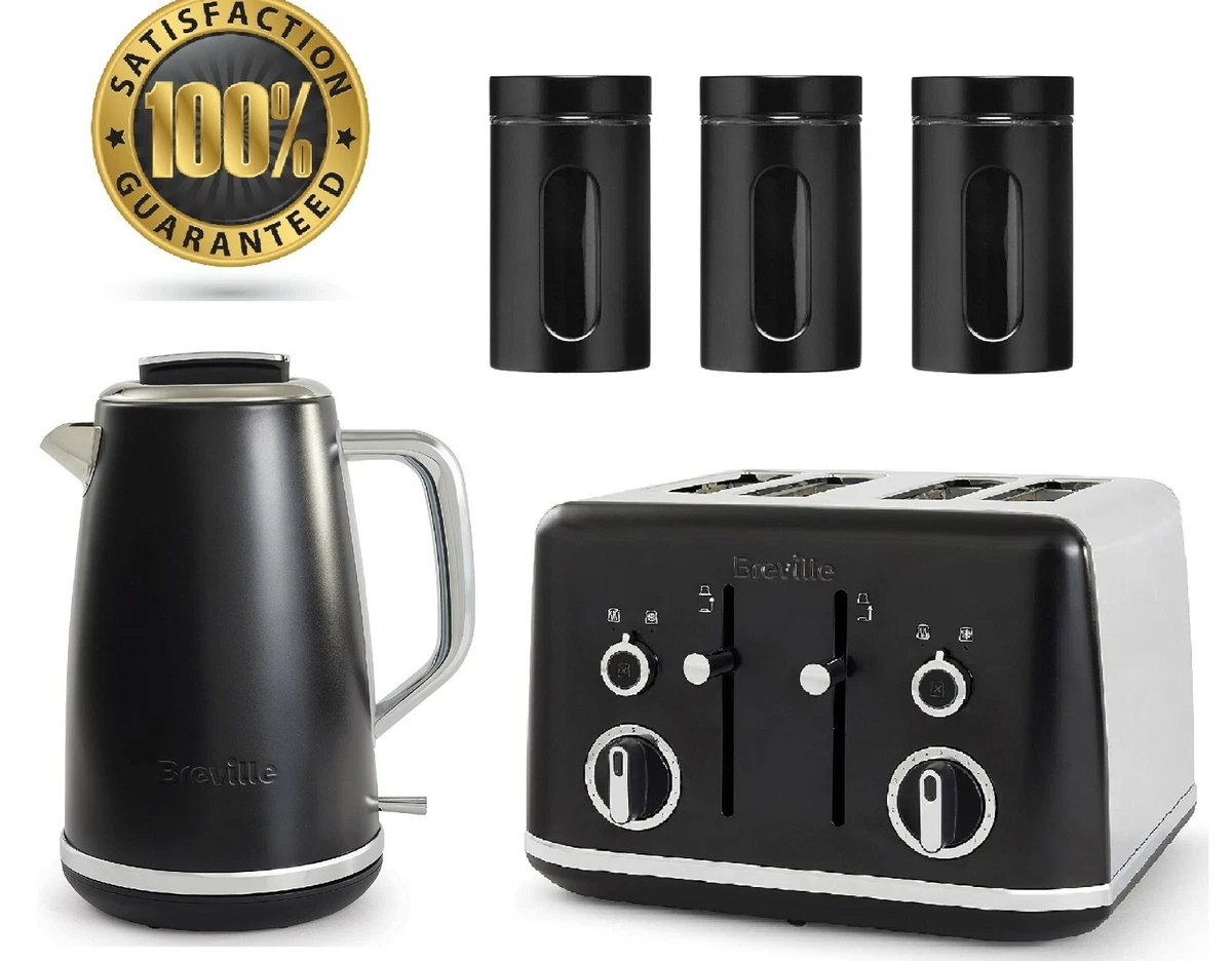 Breville lustra kettle sale and toaster black