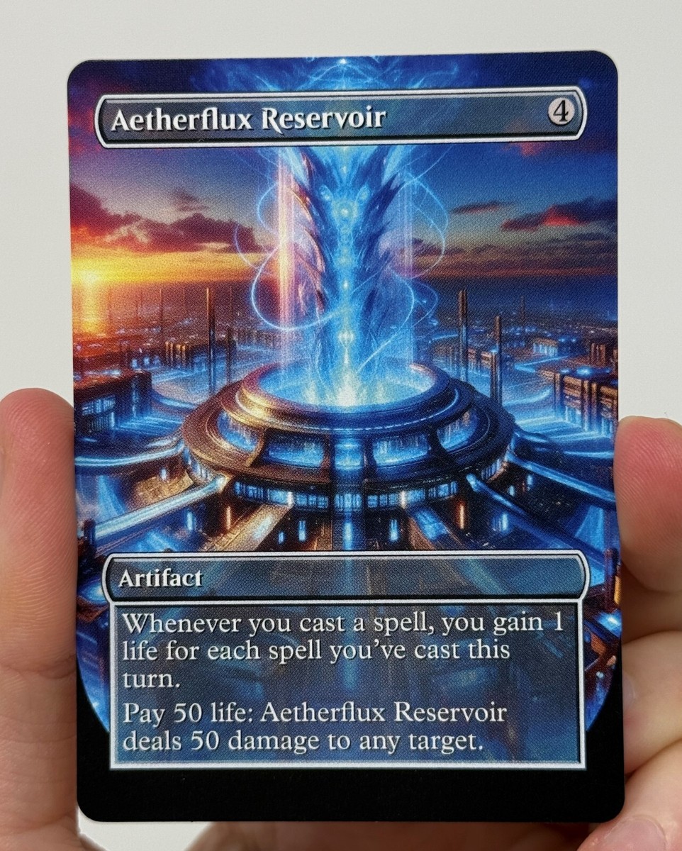 Aetherflux Reservoir Proxy Card with Custom designed art | eBay