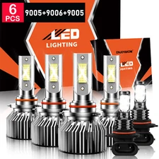 For Toyota Corolla 2005-2008 6x LED Headlight Bulb + Fog Light Kit 6000K White