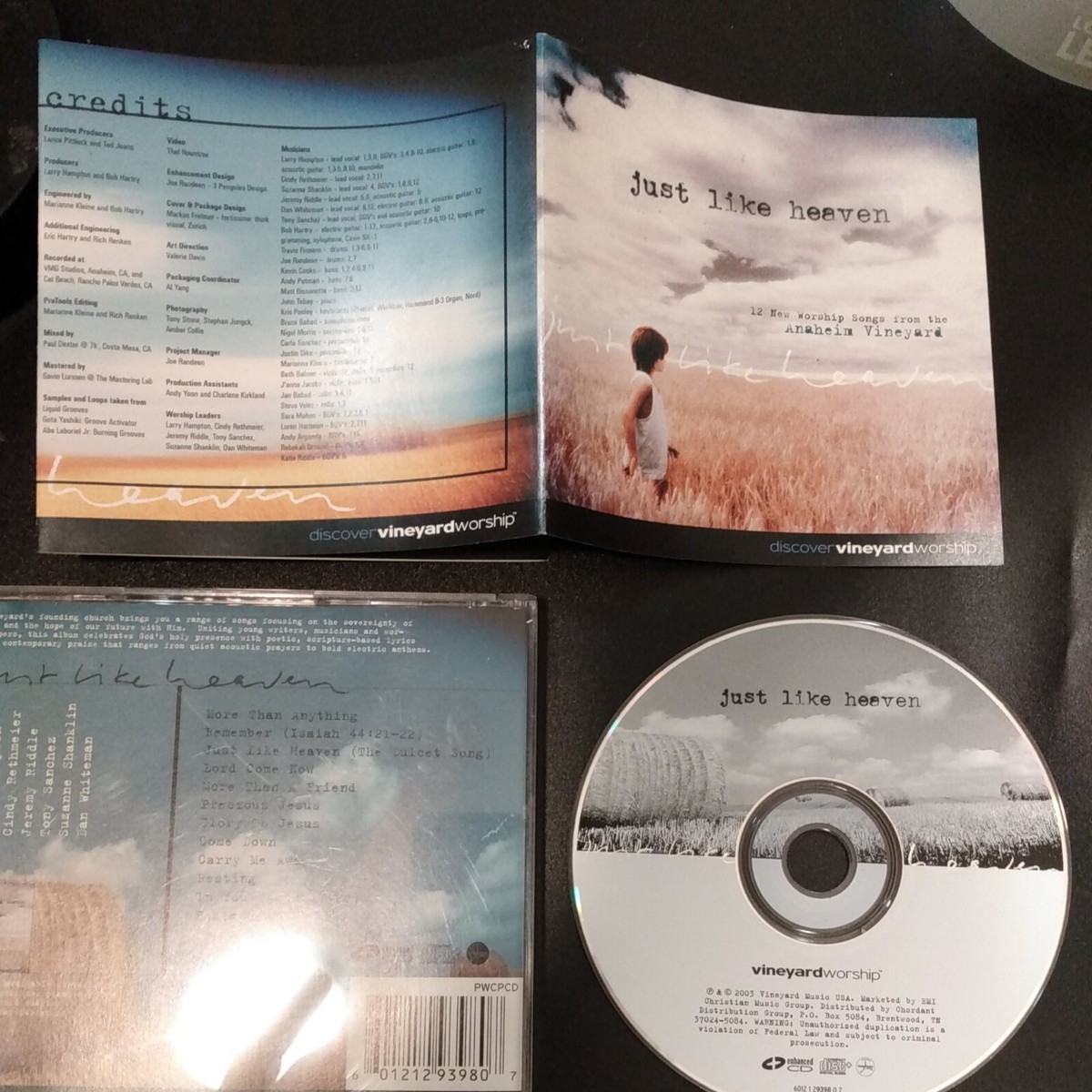 VINEYARD WORSHIP - Just Like Heaven cont Christian CD SELLER