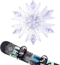 Snowboard Stomp Pad, 3D Clear Snowflake Pad Grip for... HISTORY